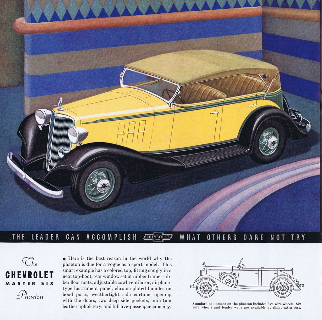 1933 Chevrolet Full-Line Brochure Page 4